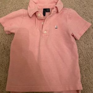 Pink polo shirt